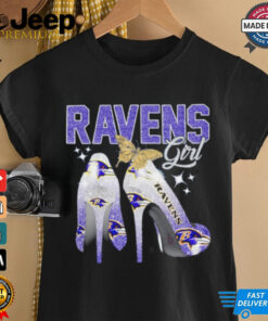 Baltimore Ravens girl high heels shirt