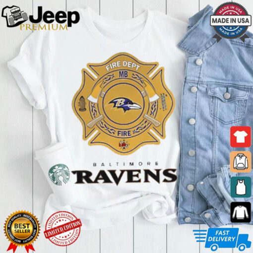 Baltimore Ravens shirt  Firefighter Appreciation logo
