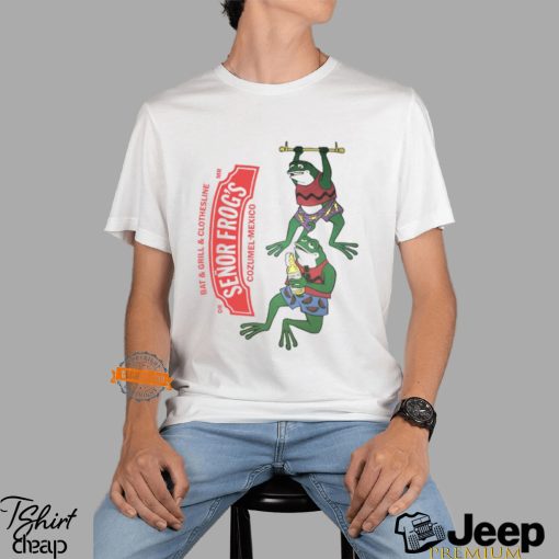 Bar And Grill And Clothesline Senor Frog's Cozumel Mexico t shirt