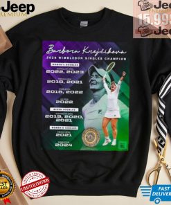 Barbora Krejčíková 2024 Wimbledon Singles Champion Women’s Doubles shirt