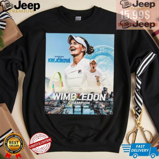 Barbora Krejčíková Women’s Singles Wimbledon Champion 2024 shirt