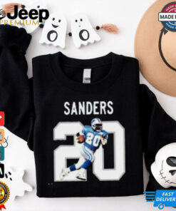 Barry Sanders NFL Impact Jersey Frame T shirt