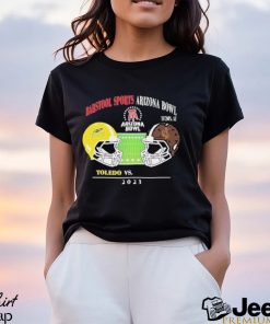 Barstool Sports Arizona Bowl 2023 Toledo Vs Wyoming Arizona Stadium Tucson AZ College Football Bowl Games Head To Head Helmet T Shirt