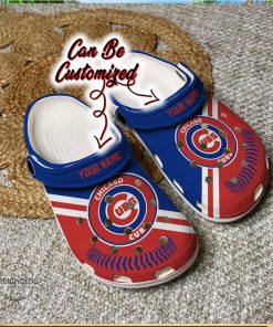 Baseball Chicago Cubs Personalized Baseball Logo Team Clog Shoes