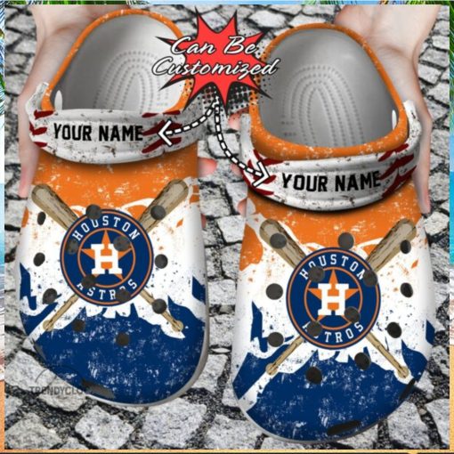 Baseball Crocs – H.Astros Personalized Watercolor New Clogs Shoes