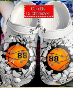 Baseball Crocs – Personalized Basketball Broken Wall Clogs Shoes