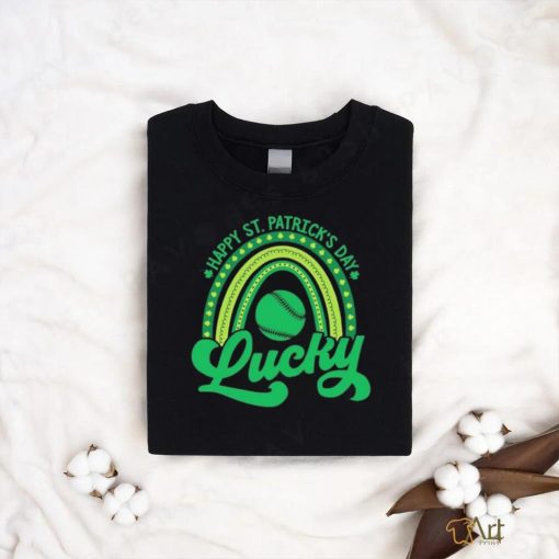 Baseball Irish Rainbow Themed St PatrickS Day Gift Shirt