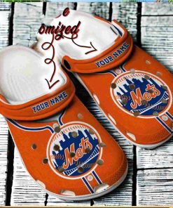 Baseball Personalized NY Mets Baseball Jersey Style Clog Crocs Shoes Gift