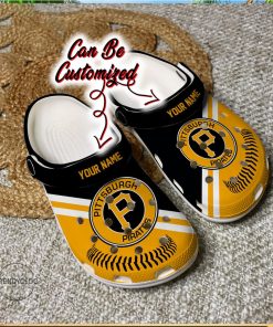 Baseball Pittsburgh Pirates Personalized Baseball Logo Team Clog Shoes