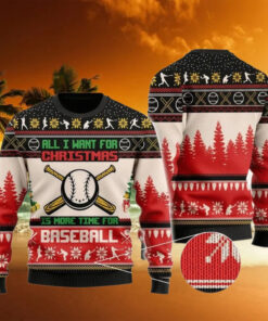 Baseball Ugly Christmas Sweater