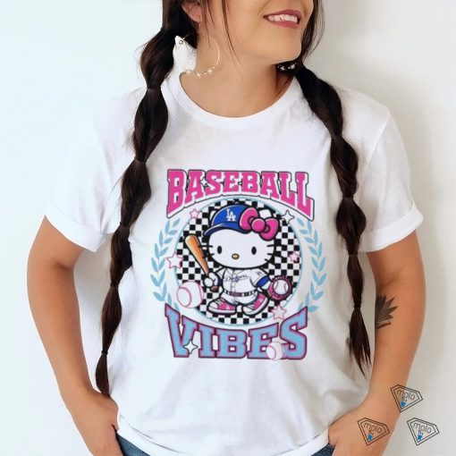 Baseball Vibes Hello Kitty Los Angeles Dodgers shirt