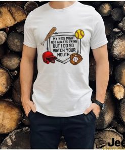 Baseball and softball watch your mouth T shirt