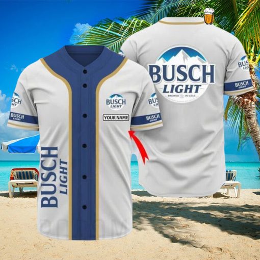 Basic Busch Light Personalized Casual Baseball Jersey Beer Fans