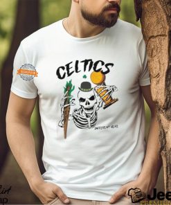 Basketball Celtics Different Here Skeleton Trophy Shirt