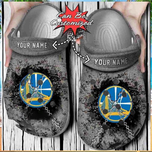 Basketball Golden State Warriors Grey Crocs Men’s Gift