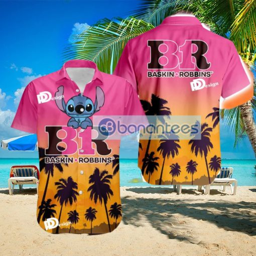 Baskin Robbins Stitch Tropical Hawaiian Shirt Gift For Men And Women