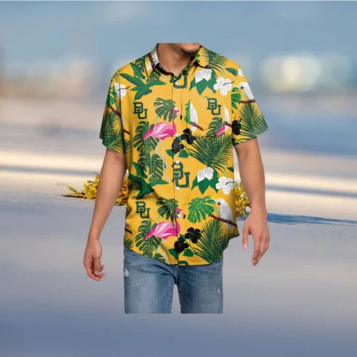 Baylor Bears Floral Hawaiian Shirt