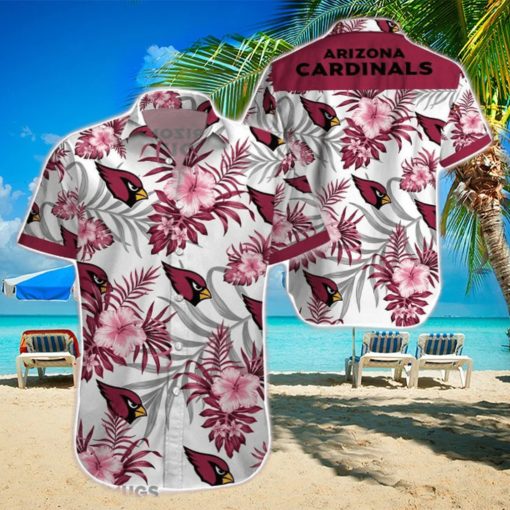 Beach Shirt Arizona Cardinals 3D Printing Hawaiian Shirt NFL Shirt For Fans