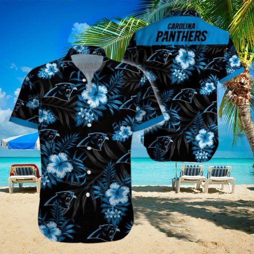 Beach Shirt Carolina Panthers 3D Printing Hawaiian Shirt NFL Shirt For Fans