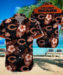 Beach Shirt Chicago Bears 3D Printing Hawaiian Shirt NFL Shirt For Fans