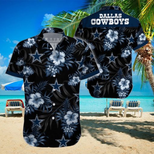 Beach Shirt Dallas Cowboys Tropical 3D Hawaiian Shirt Big Fans Gift