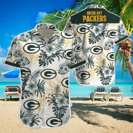 Beach Shirt Green Bay Packers 3D Printing Hawaiian Shirt NFL Shirt For Fans