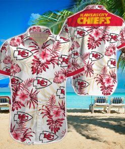 Beach Shirt Kansas City Chiefs Tropical 3D Hawaiian Shirt Big Fans Gift