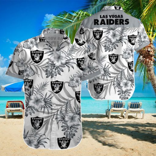 Beach Shirt Las Vegas Raiders 3D Printing Hawaiian Shirt NFL Shirt For Fans