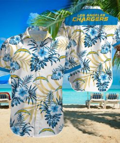 Beach Shirt Los Angeles Chargers 3D Printing Hawaiian Shirt NFL Shirt For Fans