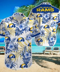 Beach Shirt Los Angeles Rams 3D Printing Hawaiian Shirt NFL Shirt For Fans