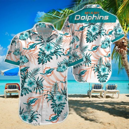 Beach Shirt Miami Dolphins 3D Printing Hawaiian Shirt NFL Shirt For Fans