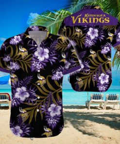 Beach Shirt Minnesota Vikings 3D Printing Hawaiian Shirt NFL Shirt For Fans