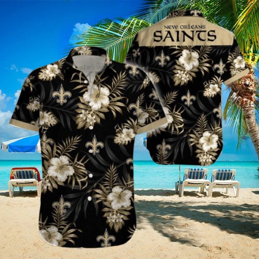 Beach Shirt New Orleans Saints Tropical 3D Hawaiian Shirt Big Fans Gift