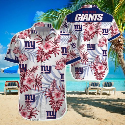 Beach Shirt New York Giants 3D Printing Hawaiian Shirt NFL Shirt For Fans