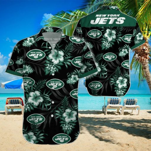 Beach Shirt New York Jets Tropical 3D Hawaiian Shirt Big Fans Gift