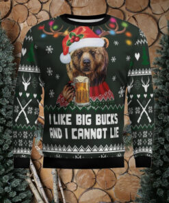 Bear Hunting and Beer Ugly Christmas Sweater