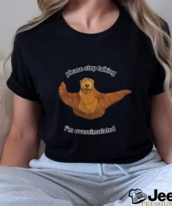 Bear Please Stop Talking I_m Overstimulated Tee shirt