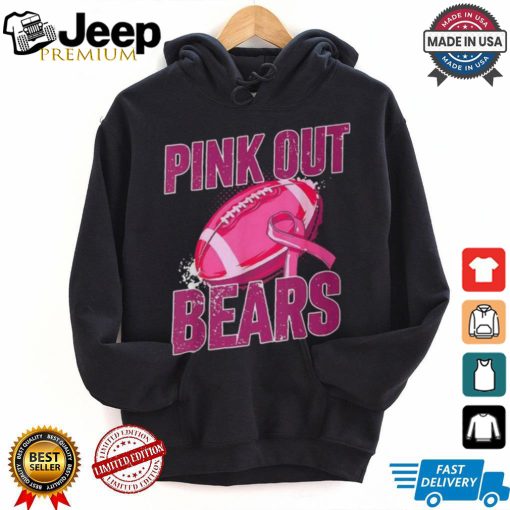 Bears Pink Out Football Tackle Breast Cancer T Shirt