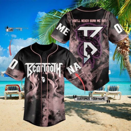 Beartooth You’ll Never Burn Me Out Custom Baseball Jersey