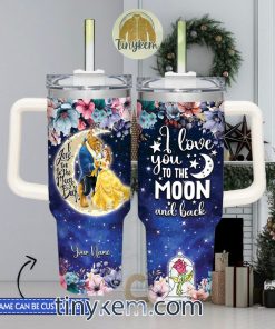 Beauty and the Beast Customized 40 Oz Tumbler Gift for Valentine