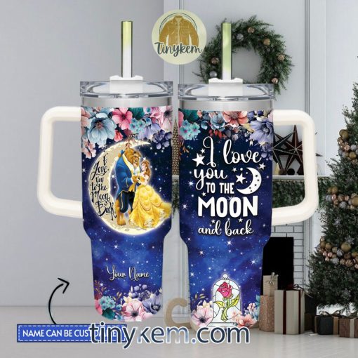 Beauty and the Beast Customized 40 Oz Tumbler Gift for Valentine