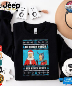 Beavis and Butt head Santa Claus and Krampus X Mas Sucks ho hohoh hohoh shirt