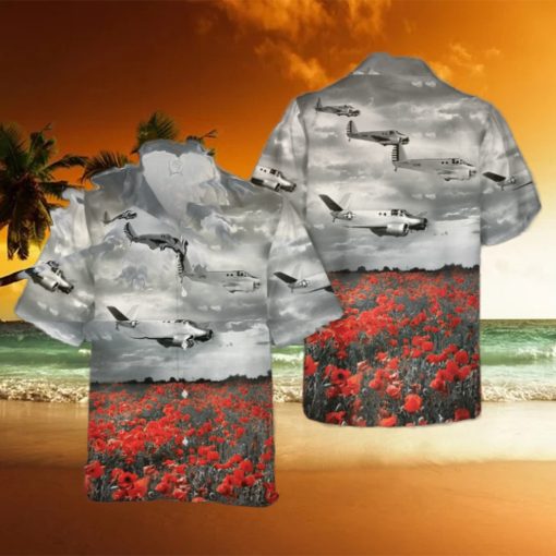 Beech AT 10 Wichita World War II Hawaiian Shirt