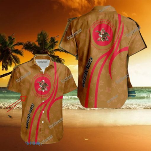 Beer Anheuser Busch Hawaiian Shirt Design Gift Fans Summer Holidays Custom Name