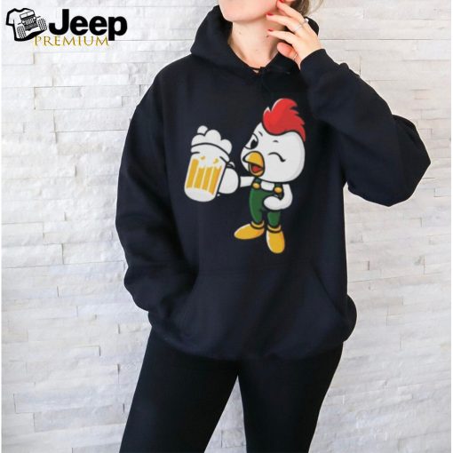 Beer Drinking Chicken Shirt