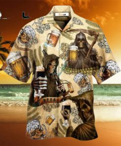 Beer Skull Love Beer Happy Day Hawaiian Shirt