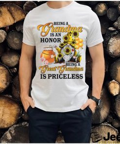 Being A Grandma Is An Honor Being A Great Grandma Is Priceless Gnome T Shirt