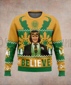 Believe Loki Ugly Christmas Sweater