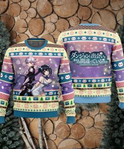 Bell and Hestia Danmachi Ugly Christmas Sweater