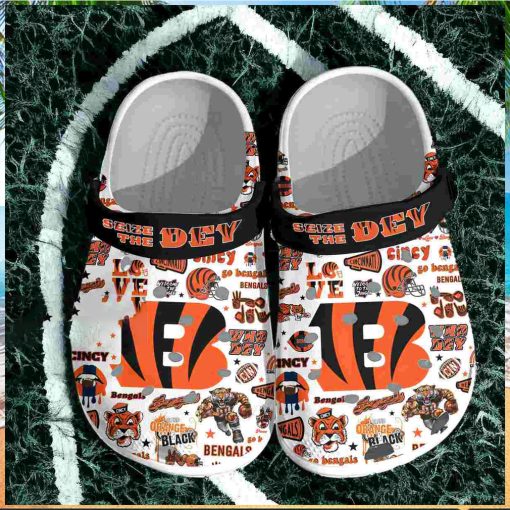 Bengals Seize the Day Custom Crocs